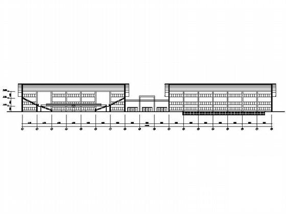 中学2层体育馆建筑方案设计图纸(平面图) - 2