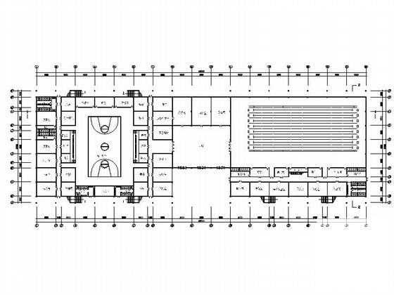 中学2层体育馆建筑方案设计图纸(平面图) - 3
