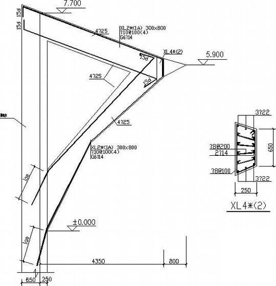 地上1层独立基础框架综合楼结构CAD施工图纸（8度抗震）(平面布置图) - 4