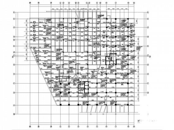 26层框架剪力墙结构办公楼地下室结构CAD施工图纸（桩基础） - 1