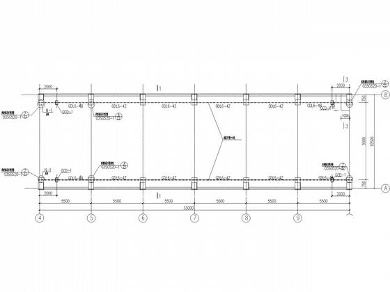 5层框架结构设备车间结构CAD施工图纸（独立基础） - 4