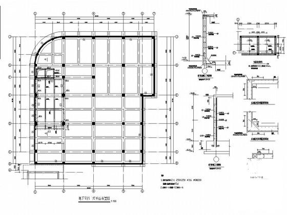 8层框架高层住宅楼结构CAD施工图纸(平面布置图) - 3