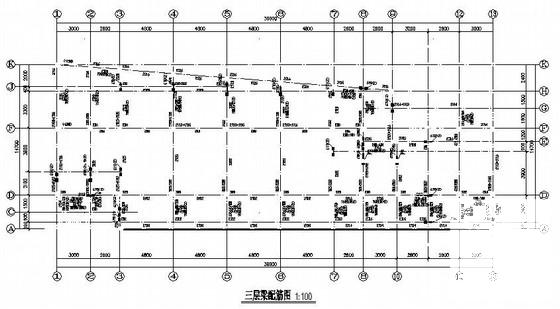 4层桩基础框架结构幼儿园结构CAD施工图纸（抗震不设防） - 1