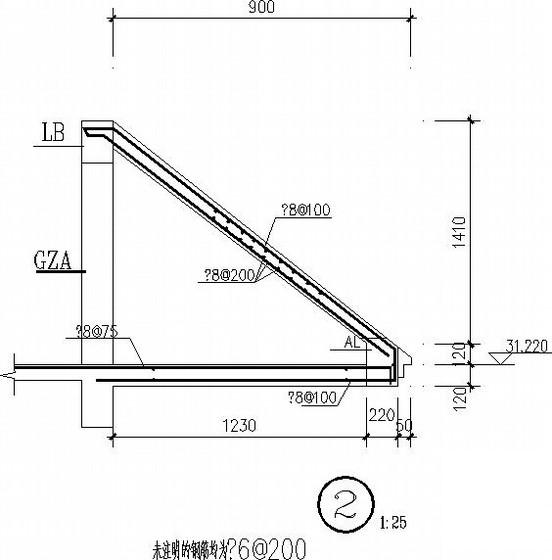 11层条形基础剪力墙住宅楼结构CAD施工图纸（7度抗震）(平面布置图) - 4