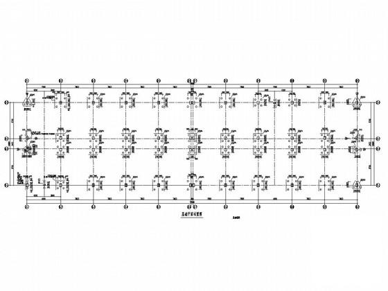 6层框架结构职业技术学院宿舍楼结构图纸(梁平法配筋图) - 1