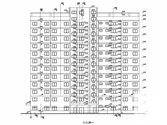 12层框架结构职教中心公寓楼结构施工图纸（建筑施工图纸） - 1