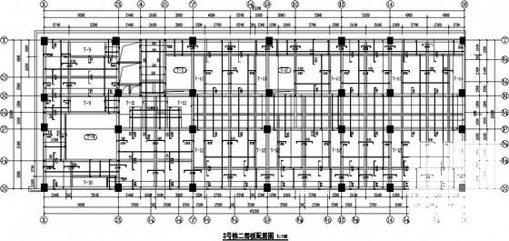 3栋独立基础框架商贸楼结构CAD施工图纸（6度抗震） - 1