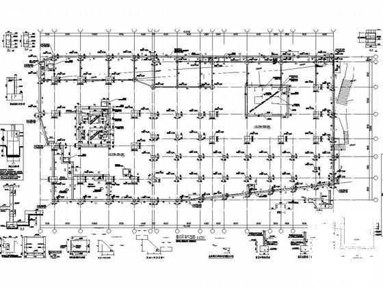 框筒结构双塔办公楼结构CAD施工图纸（建筑图纸） - 2