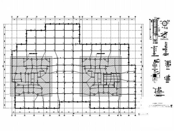 2栋28层剪力墙结构高层住宅楼结构施工图纸（用地下车库）(人工挖孔灌注桩) - 5