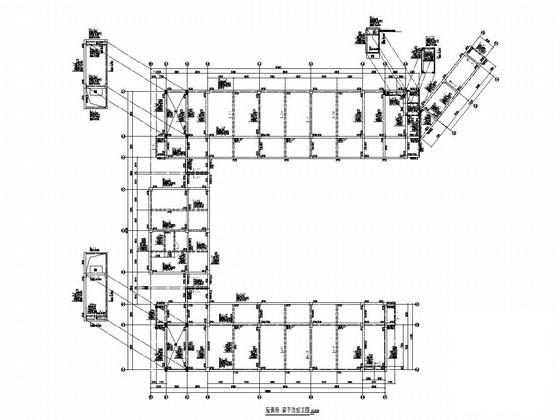 5层框架结构小学结构CAD施工图纸（地下3层） - 1