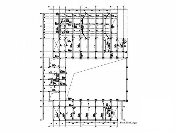 5层框架结构小学结构CAD施工图纸（地下3层） - 3