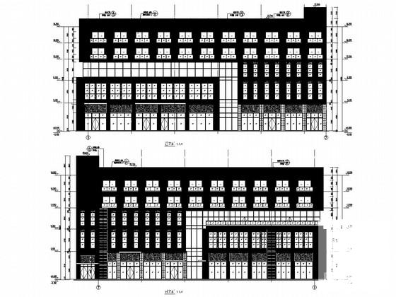 5层框架结构垃圾焚烧厂综合楼结构图纸（建筑图纸）(柱下独立基础) - 1