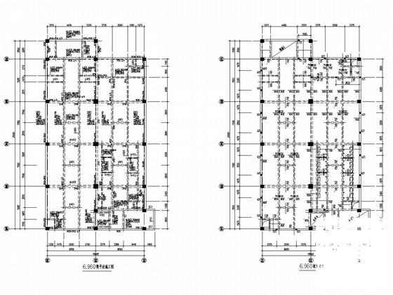 6层框剪结构电控楼结构CAD施工图纸 - 2