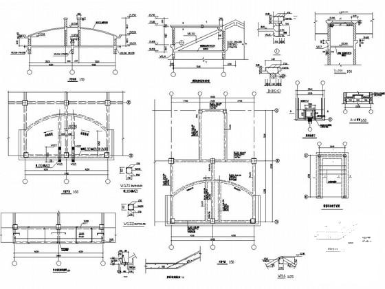 6层框架结构住宅楼结构CAD施工图纸(梁配筋图) - 4