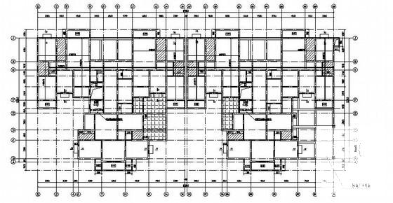 26层条形基础剪力墙结构住宅楼结构CAD施工图纸 - 2
