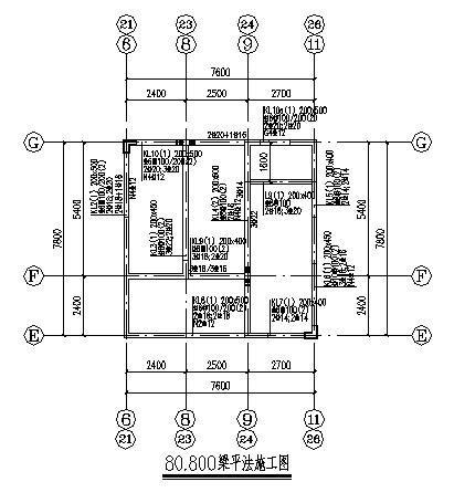 26层条形基础剪力墙结构住宅楼结构CAD施工图纸 - 4