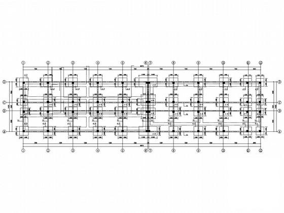 4层框架结构宿办楼结构CAD施工图纸(柱下独立基础) - 1