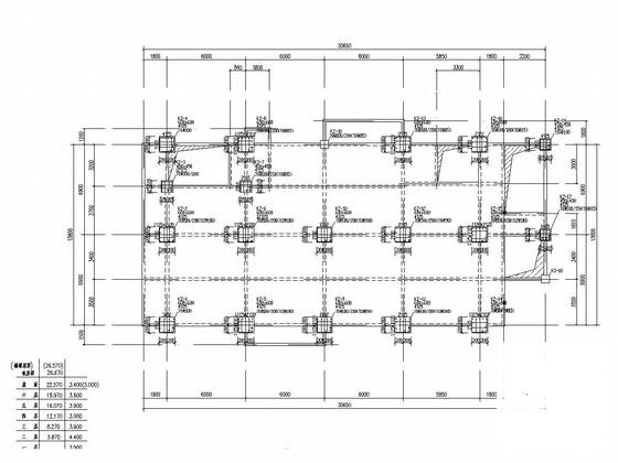 6层框架结构医用材料生产基地结构CAD图纸（建筑图纸）(柱下独立基础) - 3