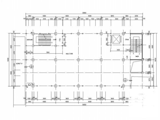 6层框架结构医用材料生产基地结构CAD图纸（建筑图纸）(柱下独立基础) - 4
