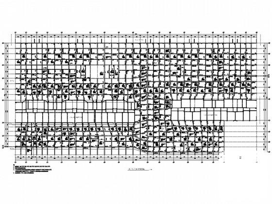 单层框剪结构地下车库建筑及结构图纸（15000平） - 3