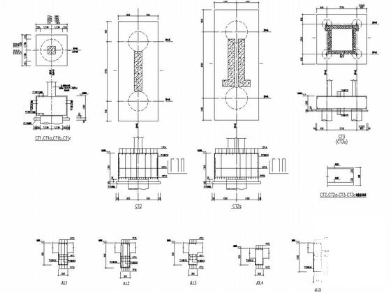 单层框剪结构地下车库建筑及结构图纸（15000平） - 4
