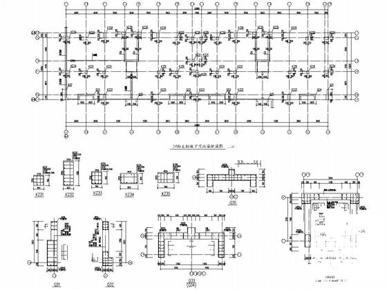 单层框剪结构地下车库建筑及结构图纸（15000平） - 5