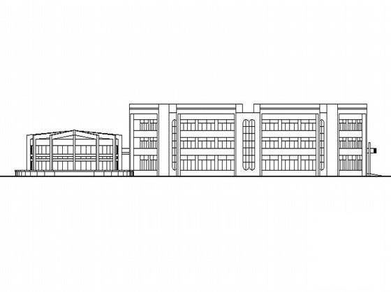 现代小区二期工程幼儿园建筑方案设计图纸（高9.6m） - 1