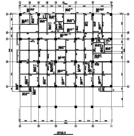 桩基础框架办公楼结构CAD施工图纸（6度抗震） - 1