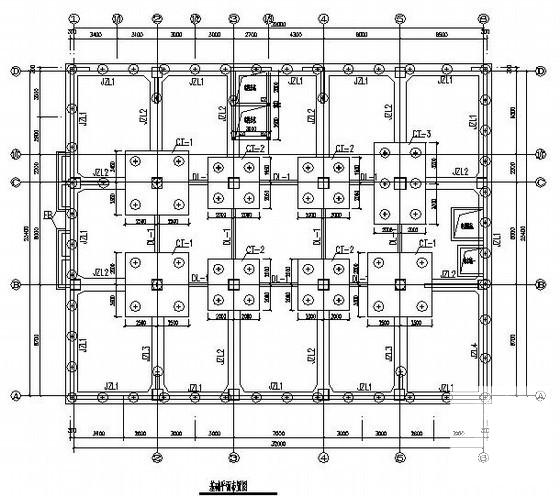 桩基础框架办公楼结构CAD施工图纸（6度抗震） - 3