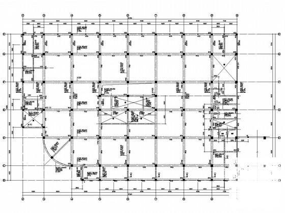 6层框架结构商厦结构CAD施工图纸(板配筋图) - 3