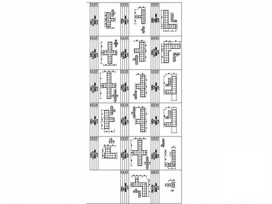 框剪结构桩基础商业楼结构CAD施工图纸（6度抗震） - 1