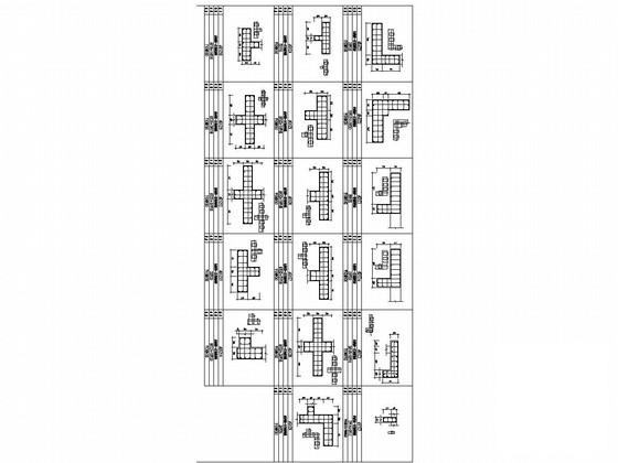 框剪结构桩基础商业楼结构CAD施工图纸（6度抗震） - 1