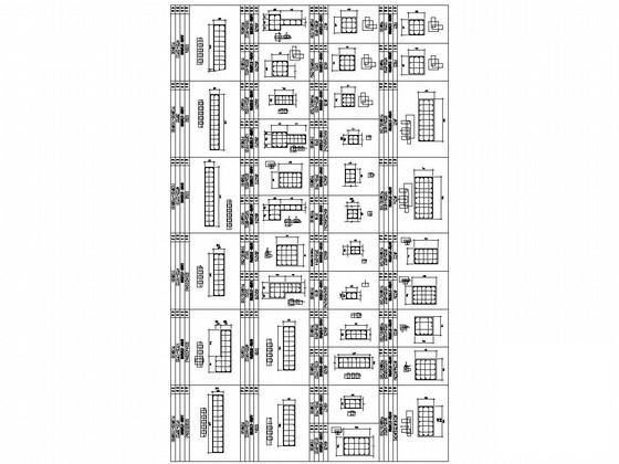 框剪结构桩基础商业楼结构CAD施工图纸（6度抗震） - 4