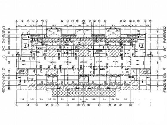 22层桩基础剪力墙结构住宅楼结构CAD施工图纸（7度抗震） - 2