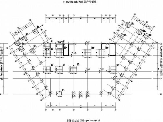 19层独立基础框剪结构宾馆结构CAD施工图纸（7度抗震） - 3