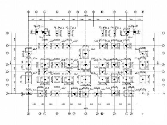 3层框架结构住宅楼结构CAD施工图纸（6度抗震）(平面布置图) - 2