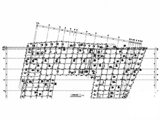 地下车库框剪结构住宅楼结构CAD施工图纸（6度抗震） - 1
