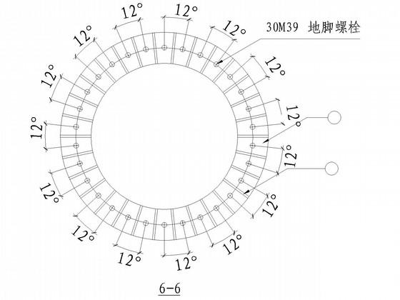 24米高轻钢结构三面体广告牌结构CAD施工图纸（桩基础） - 4