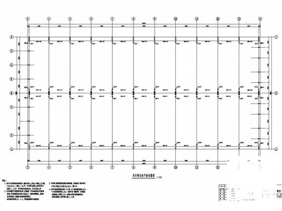 地上单层独立基础钢结构置景棚结构CAD施工图纸（8度抗震） - 3