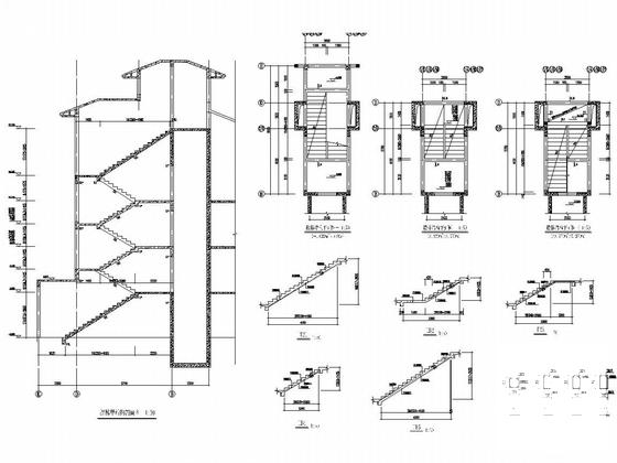 9层框剪结构假日花园住宅楼结构图纸（带闷顶）(柱平法施工图) - 5