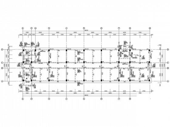 4层框架实验楼结构CAD施工图纸(桩基础)(梁钢筋图) - 3