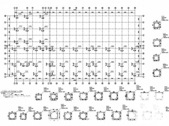 6层框架结构中学教学楼结构CAD施工图纸(基础设计等级) - 2