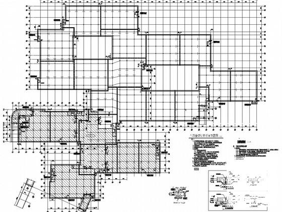 928个车位大型框架结构地下车库结构图纸（建筑图纸） - 2