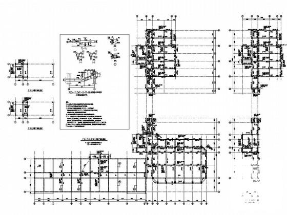 两层砖混及部分框架结构小学教学楼结构图纸(基础设计等级) - 4