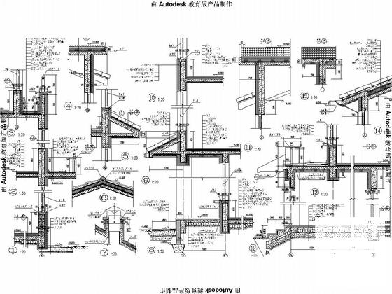 3层异形柱框架结构施工图纸（建筑施工图纸） - 5