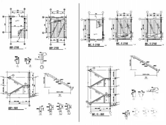 ]3层框架结构幼儿园结构CAD施工图纸(基础设计等级) - 5