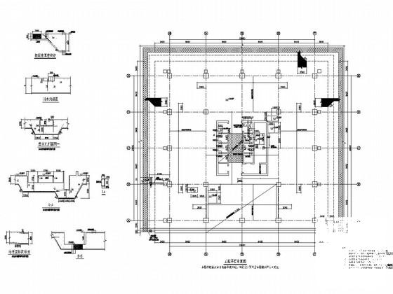 27层框架核心筒结构公寓结构图纸（CFG复合地基加平板式筏基） - 2