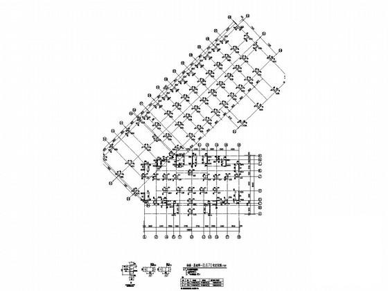 底部两层商业群裙房17层框剪结构商住楼结构CAD施工图纸 - 2