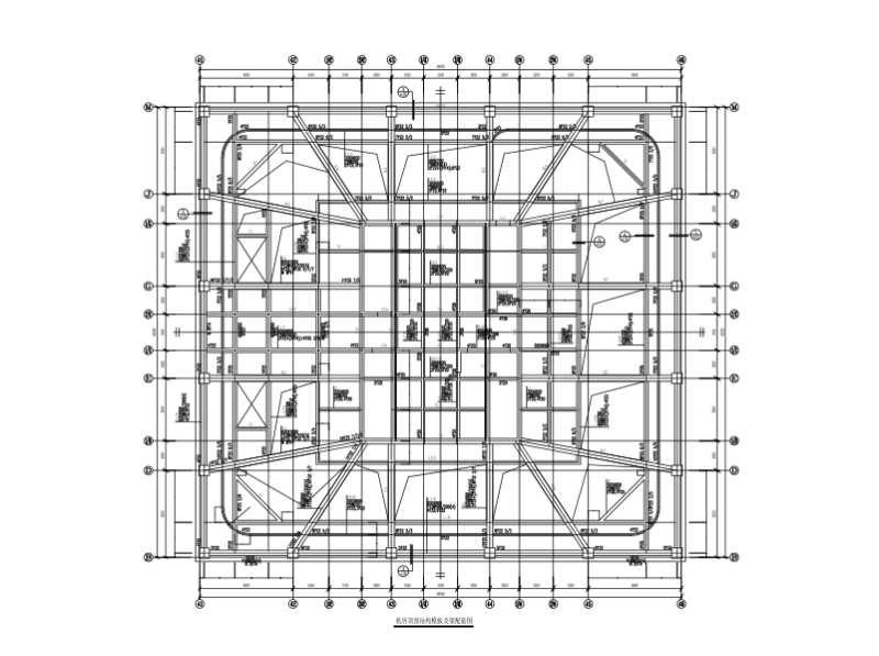 220m超高层框架核心筒建筑结构CAD施工图纸 - 1