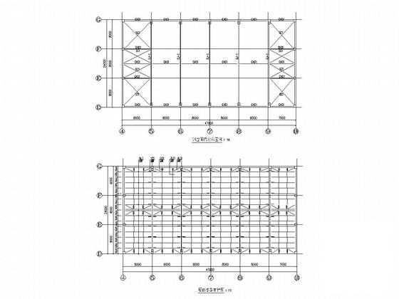 24米跨门式刚架厂房结构CAD施工图纸（独立基础） - 2